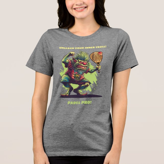 T-shirt En Tri-matière Raquette de Padel Fougueuse (Recto)