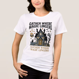 T-shirt En Tri-matière Rassemblement de la maison hantée d'Halloween