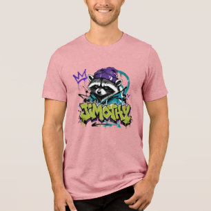 T-shirt En Tri-matière Raton laveur graffiti art urbain style punk