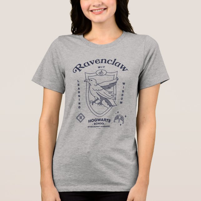 T-shirt En Tri-matière RAVENCLAW™ Wit Learning Wisdom Crest (Recto)