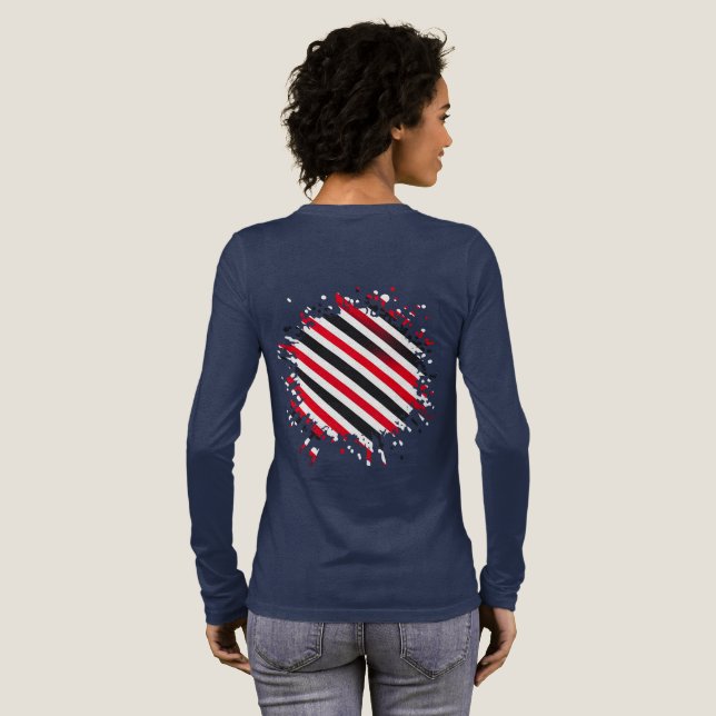 T-shirt En Tri-matière Rayures en Mouvement (Verso complet)