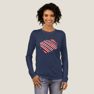 T-shirt En Tri-matière Rayures en Mouvement