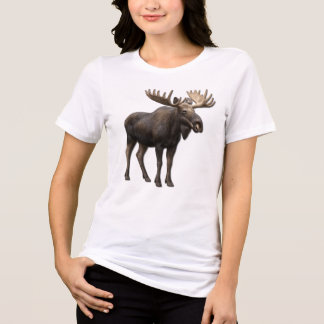 T-SHIRT EN TRI-MATIÈRE REALISTIC MOOSE DESIGN. SAMER BRASIL