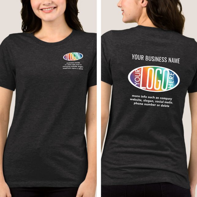 T-shirt En Tri-matière Réception personnalisée Logo d'entreprise moderne (Créateur téléchargé)