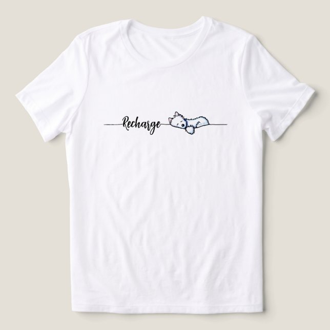 T-shirt En Tri-matière  Recharge Westie (Design Recto)