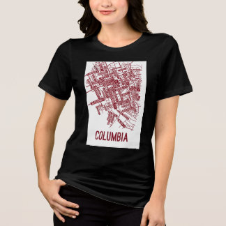 T-shirt En Tri-matière Red & White Abstract Graphic Tee