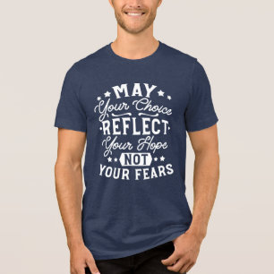 T-shirt En Tri-matière Refléter l'espoir et non la peur – Citation motiva