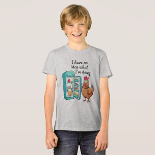 T-shirt En Tri-matière Réfrigérateur de coq drôle humeur confuse