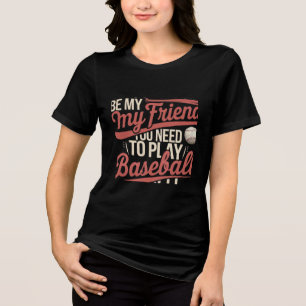 T-shirt En Tri-matière Règles d'amitié du baseball