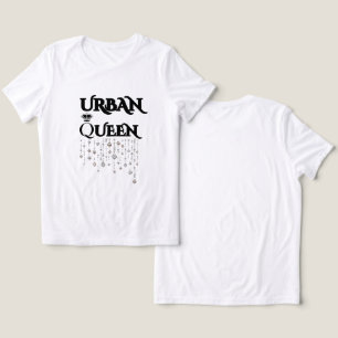 T-SHIRT EN TRI-MATIÈRE REINE NOIR BLANC DIAMANT RARE FEMME