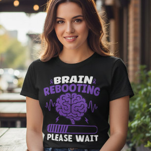 T-shirt En Tri-matière Réinitialisation du cerveau, humour et sensibilisa