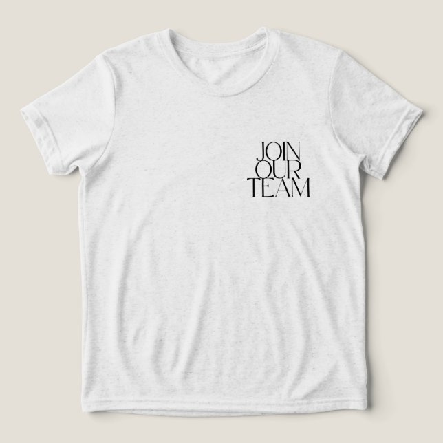 T-shirt En Tri-matière Rejoignez notre équipe (Design Recto)