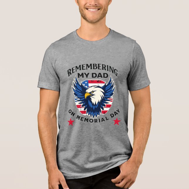 T-shirt En Tri-matière Remembering My Dad on Memorial Day (Recto)