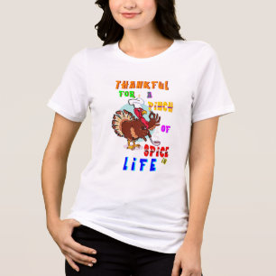 T-shirt En Tri-matière Remerciements Pour Un Pinch D'Épice Dans La Vie