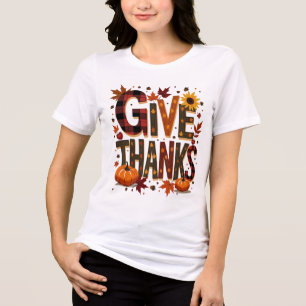 T-shirt En Tri-matière Remerciements Thanksgiving