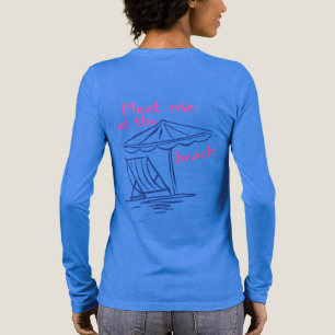 T-shirt En Tri-matière Rencontre-moi à la plage - Graphiques d'ambiance e