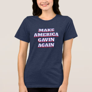 T-shirt En Tri-matière Rendre à l'Amérique son avantage   Newsom Humour p