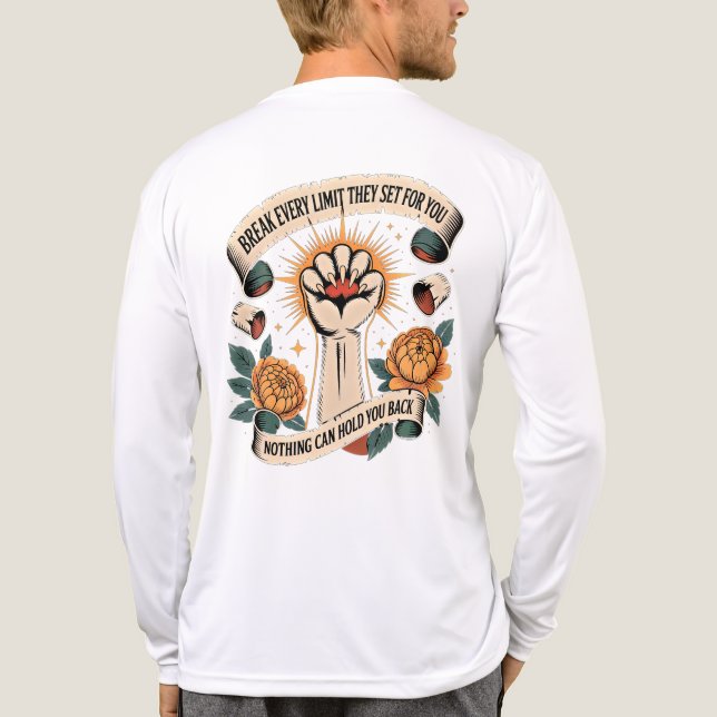 T-shirt En Tri-matière Renforcement sans limites  (Dos)
