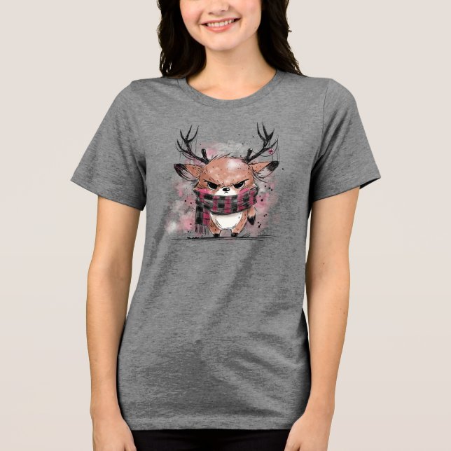 T-shirt En Tri-matière Renne Grognon (Recto)