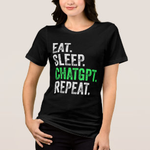 T-shirt En Tri-matière Répéter le tchat du sommeil