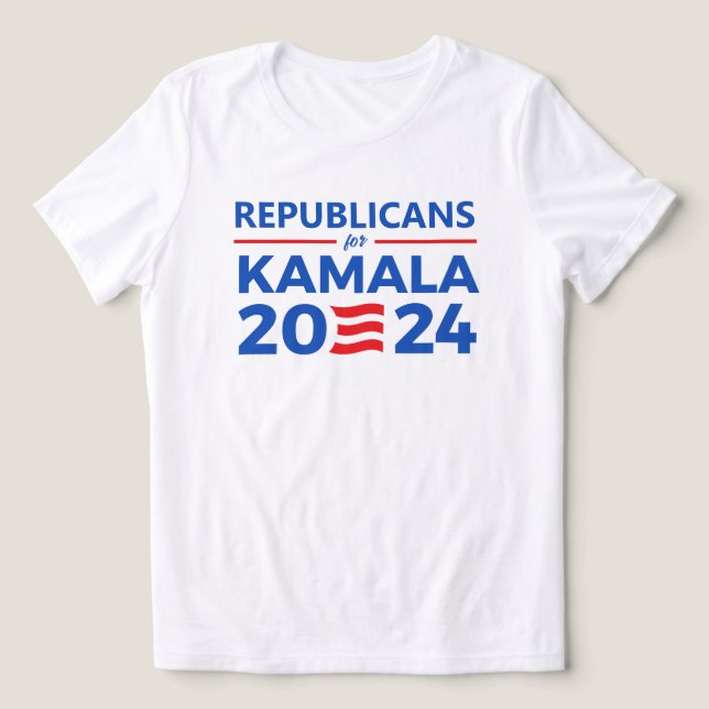 T-shirt En Tri-matière Républicains pour Kamala 2024 (Design Recto)