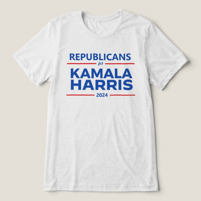 T-shirt En Tri-matière Républicains pour Kamala Harris 2024 (Design Recto)