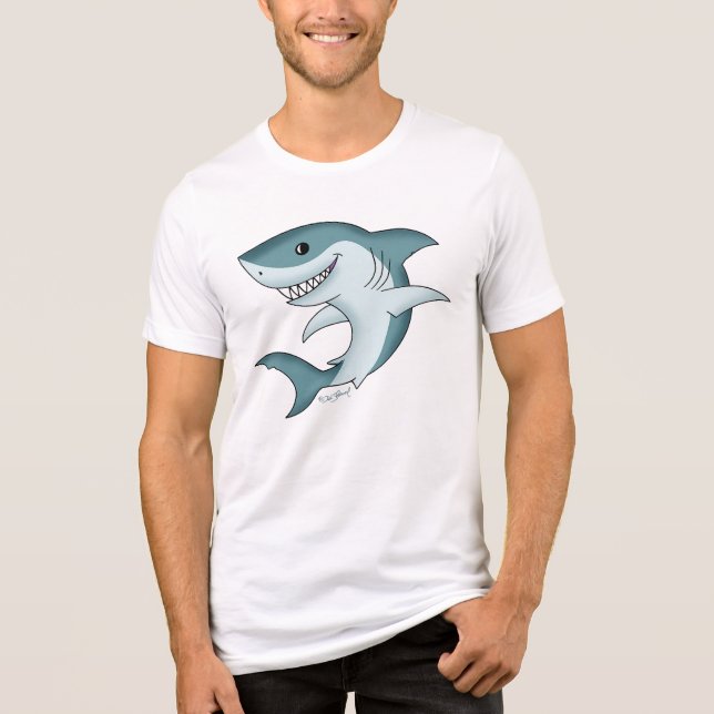 T-shirt En Tri-matière Requin Sourire (Recto)