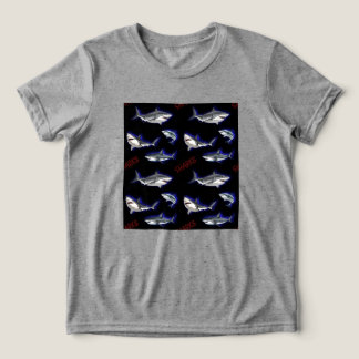 T-shirt En Tri-matière Requins Motif sans joint