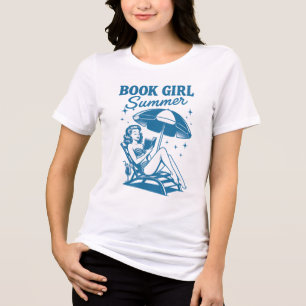 T-shirt En Tri-matière Réserver Fille Été Rétro Vintage style de la broch