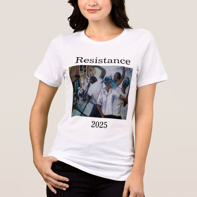 T-shirt En Tri-matière Résistance 2025 art par Janie McGee (Recto)