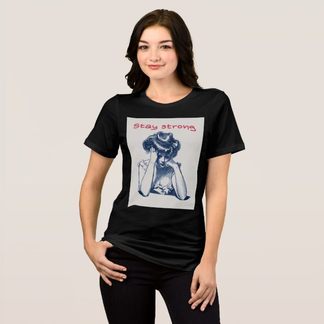 T-shirt En Tri-matière rester fort (Recto plein)