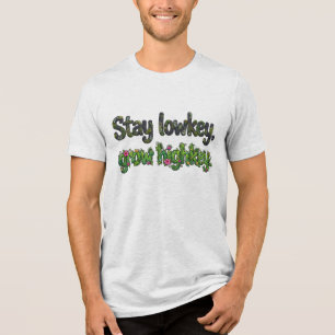 T-shirt En Tri-matière "Restez discrets, grandissez avec éclat." Citation