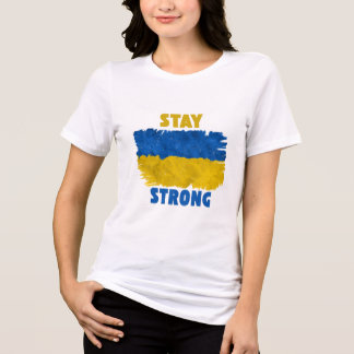 T-shirt En Tri-matière Restez forte Ukraine - Montrez votre soutien