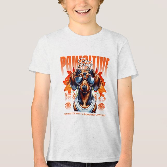 T-shirt En Tri-matière restez positif (Recto)
