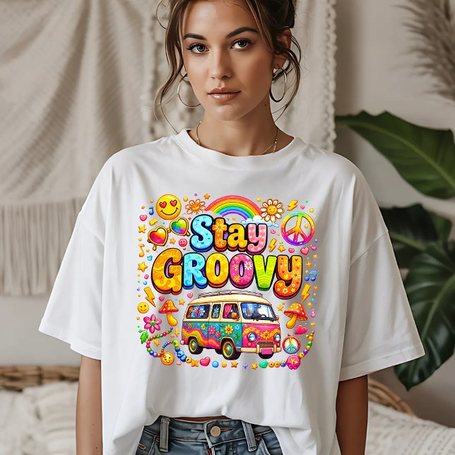 T-shirt En Tri-matière Restez Super Rétro (Créateur téléchargé)