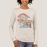 Restez Super Retro Fleurs Arc-en-ciel Typographie