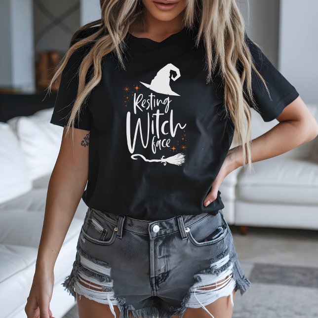 T-shirt En Tri-matière Resting Witch Face Funny Halloween  (Créateur téléchargé)