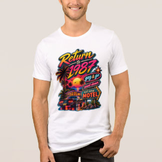 T-shirt En Tri-matière Retour à 1987 — Motel Sunset Rétro