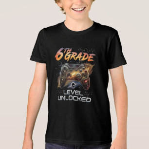 T-shirt En Tri-matière Retour à l'école 6e année joueur premier jour d'éc
