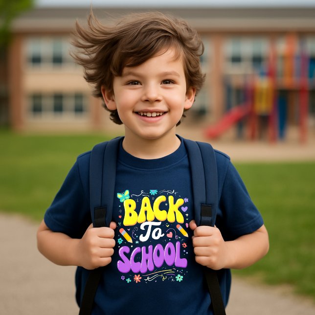 T-shirt En Tri-matière Retour à l'école T-shirt pour enfants - mignon et  (Créateur téléchargé)
