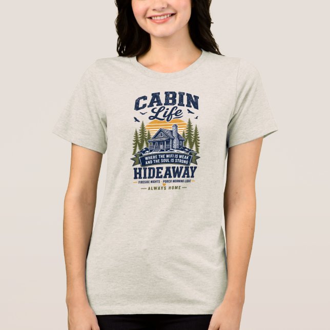 T-shirt En Tri-matière Retraite Vie de Cabane  (Recto)
