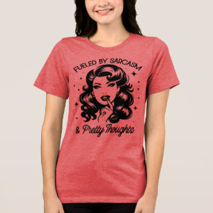 T-shirt En Tri-matière Retro 1950 Glam Girl Drôle Citation sarcastique