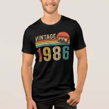 Rétro Anniversaire 1986 Vintage Cassette 40 ans  