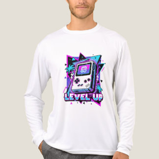 T-shirt En Tri-matière Rétro Arcade : Le Tee Synthwave "Level Up"