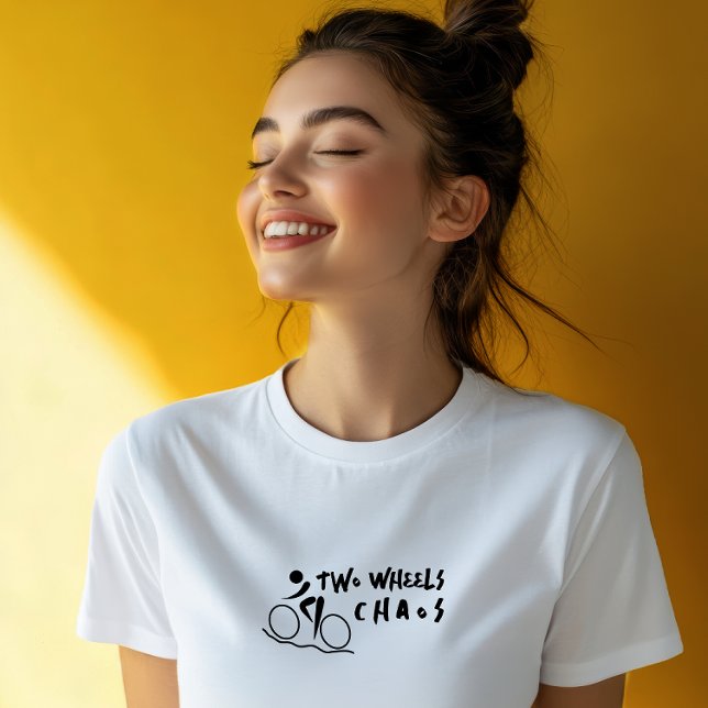 T-shirt En Tri-matière Retro bike Girl Irony black (Créateur téléchargé)