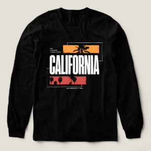 T-shirt En Tri-matière Rétro Californie Côte Ouest Los Angeles Palmiers
