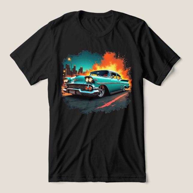 T-shirt En Tri-matière Retro Chevy (Design Recto)