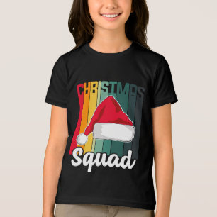 T-shirt En Tri-matière Retro Christmas Squad Santa Hat Festive