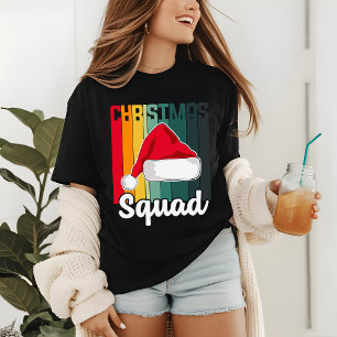 T-shirt En Tri-matière Retro Christmas Squad Santa Hat Festive