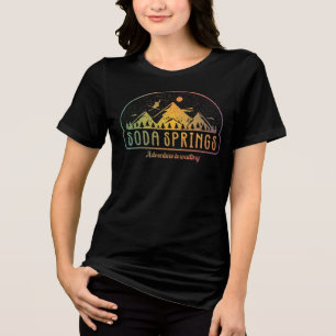 T-shirt En Tri-matière Retro Soda Springs Ski aventure